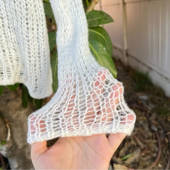 Brandy Melville John Galt Sheer Knit Sweater. - Picture 7 of 12